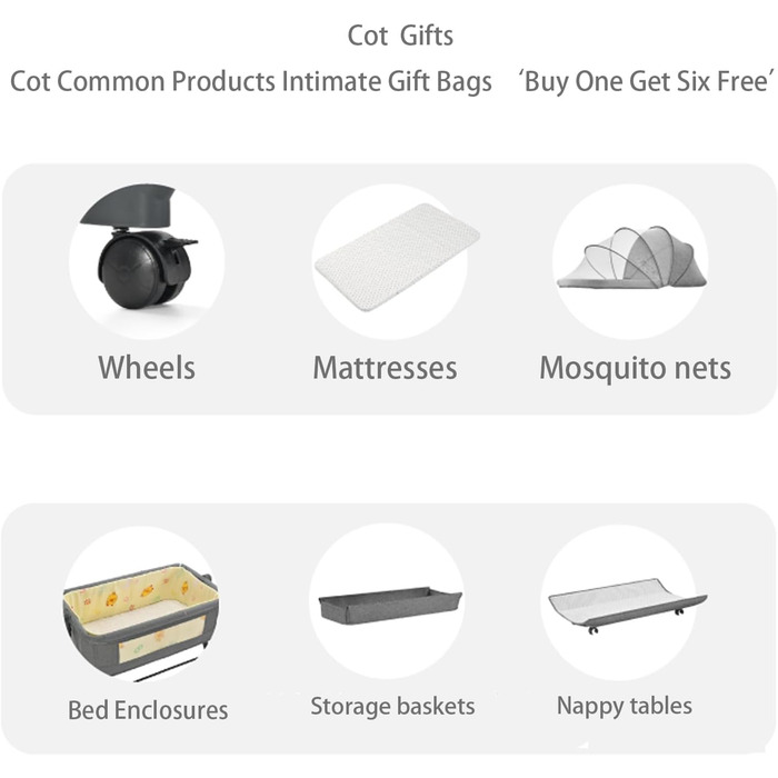 Портативна тумбочка, регульована по висоті, з кошиком для зберігання з москітної сітки, сіро-чорна (хакі)