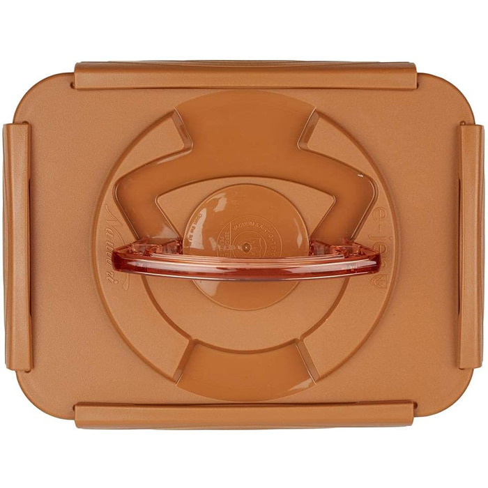 Контейнер для зберігання та ферментації квашеної капусти преміум-класу Crazy Korean Cooking з внутрішньою вакуумною кришкою, піщано-коричневий, 5,2 л, 2 шт. и по 5,2 л (1,3 галона), 2 шт.