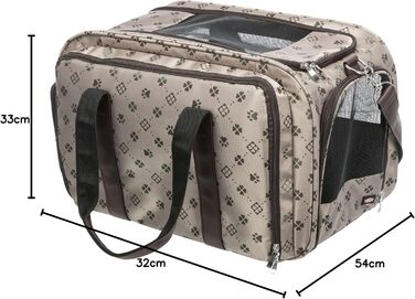 Сумка Trixie 28903 Maxima, розширювана, 33 32 54 см, бежевий/коричневий
