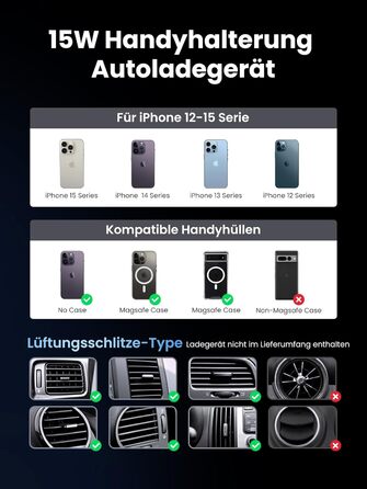 Тримач для мобільного телефону автомобільний з функцією зарядки Тримач для мобільного телефону сумісний з автомобільним тримачем M