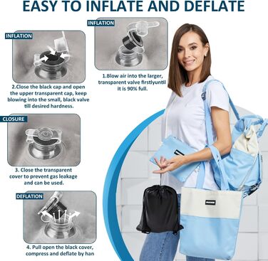 Подушка для підняття вен, надувна подушка для підняття ніг, зручна клиноподібна подушка для сну, покращує кровообіг, сіра, портативна