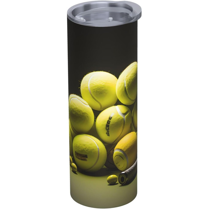 Кухоль з прямою трубочкою, 590 мл, тенісна таблиця, дорожній кухоль з принтом, підходить для кемпінгу, офісу та дому