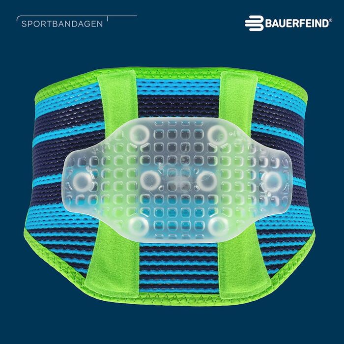 Унісекс спортивний бандаж для спини, для видів спорту з м&39ячем та ракеткою, легка атлетика, захист від перенавантаження, силіконова накладка, розмір L, Rivera, 11489441260013 L Rivera, 1