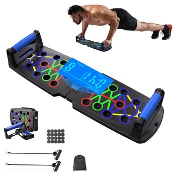 Дошка для віджимань з лічильником, складна багатофункціональна дошка для віджимань, стійка для віджимань 30 в 1 для плечей, грудей, спини та трицепсів для чоловіків та жінок