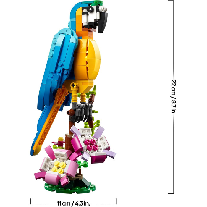 Конструктор LEGO Creator Exotic Parrot 31136, 253 деталі, папуга