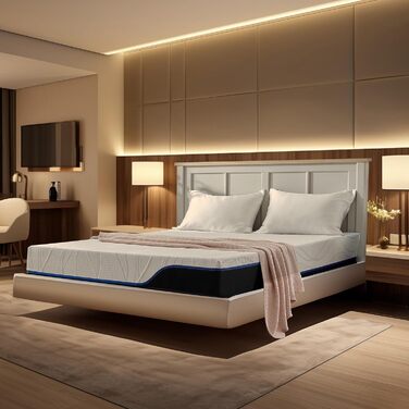 Матрац Classic Living Astralis з охолоджувальної гелевої піни з ефектом пам&39яті, дихаючий матрац середньої жорсткості Матрац у коробці Матрац з піни з ефектом пам&39яті, що знімає тиск, 140x200, 18 см 18.00 140 x 200 см