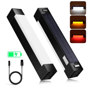 Сонячний кемпінговий ліхтар Phonar, портативний надяскравий світлодіодний ліхтарик, час роботи 6-8 годин, зарядний пристрій USB-C, електронний ліхтар для використання на свіжому повітрі, походів та читання