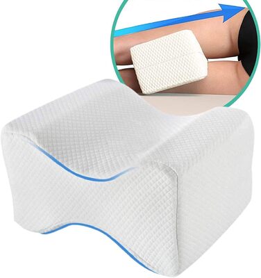 Ортопедична подушка для колін та ніг OrtoPrime - Подушка для колін для тих, хто спить на боці - Подушка для колін знімає тиск, зменшує напругу та виправляє поставу спини - Піна з ефектом пам&39яті