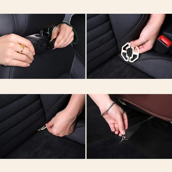 Міцний автомобільний захист спинки автомобіля KUANDARMX для дітей на задньому сидінні, планшет-органайзер для дітей та немовлят, с