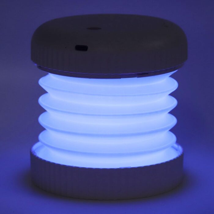 Складаний кемпінговий ліхтар, світлодіодний ліхтар з 3 режимами світла, акумуляторний, магнітний, портативний - довговічний акумулятор, безпечне для очей світло, ідеально підходить для кемпінгу на свіжому повітрі (білий)