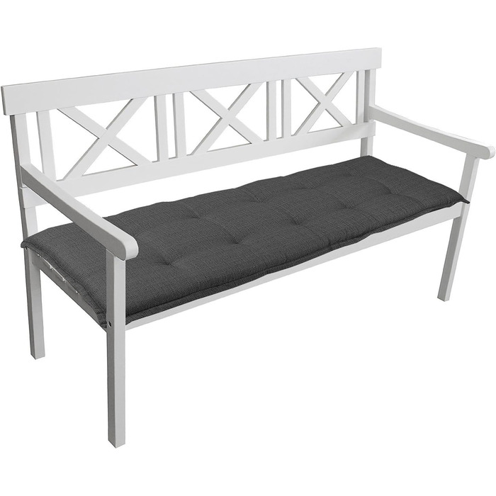 Садова подушка для сидіння Cushion Подушка Pallet Cushion 150x6 (150 x 50 см, Антрацит) 150 x 50 см Антрацит