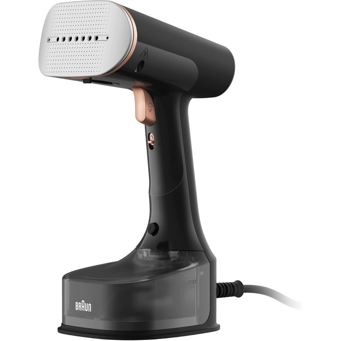 Паровий випрямляч Braun QuickStyle 7 GS7077BK, технологія Dual FreeGlide 3D, технологія FastSteam, відпарювач, пара 35 г / хв, рез