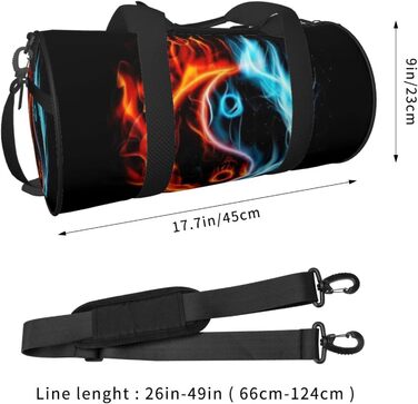 Спортивна дорожня сумка Інь-Янь, унісекс, для фітнесу та подорожей