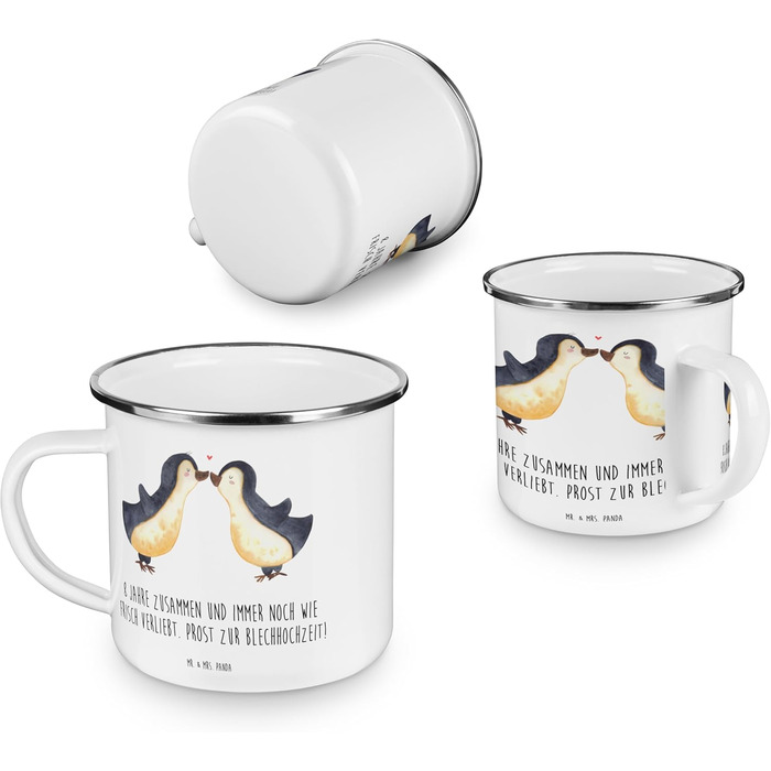 Олов&39яна чашка для чаю &quotМістер і місіс Панда&quot на 8-ту річницю весілля - подарунок, чайна кружка, кохання, сталість, кавник, персоналізовані подарунки, горщик, весілля, шлюб, єднання, кемпінгова кружка