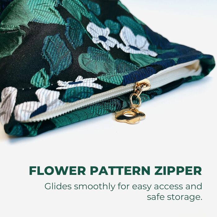 Косметичка Peachome з квітковим візерунком, жакардова тканина, вінтажна косметичка на блискавці, дорожня косметичка, подарунки для