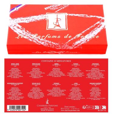 Подарунковий набір Top Ten з 10 мініатюр парфумованих вод. Всього 57,8 мл 10 шт. (1 упаковка)