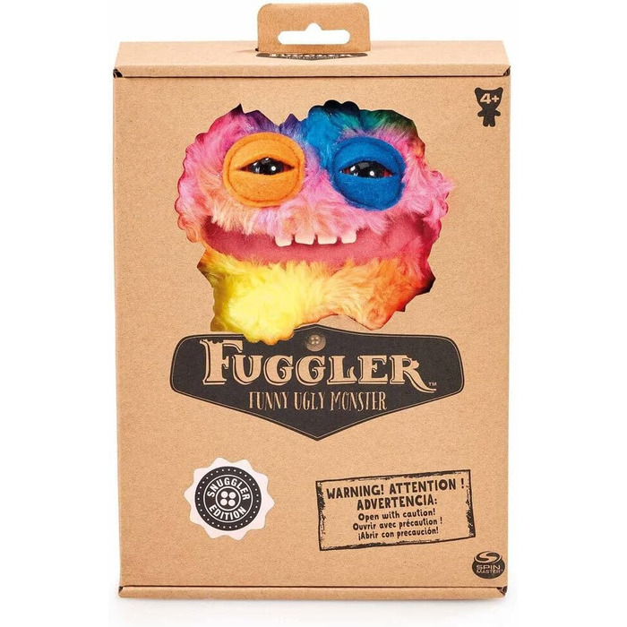 FUGGLER Rainbow Fur Grin Grin, плюшевий монстр, 22 см