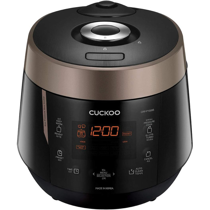 Програмована парова рисоварка, скороварка, повільна плита з нержавіючої сталі чорна, 1009S