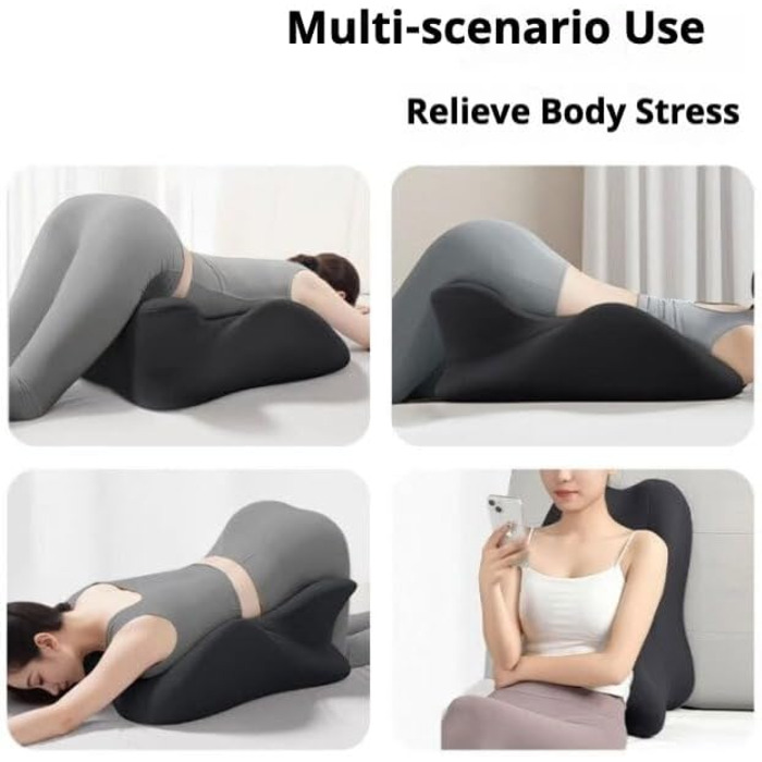 Ергономічна клиноподібна подушка для лежання, подушка для ліжка для сидіння, полегшення болю в спині, шиї та ногах, проти хропіння, ідеально підходить для масажу, читання, сну, розблокування сексуальної пози, виправлення болю та дискомфорту в тілі