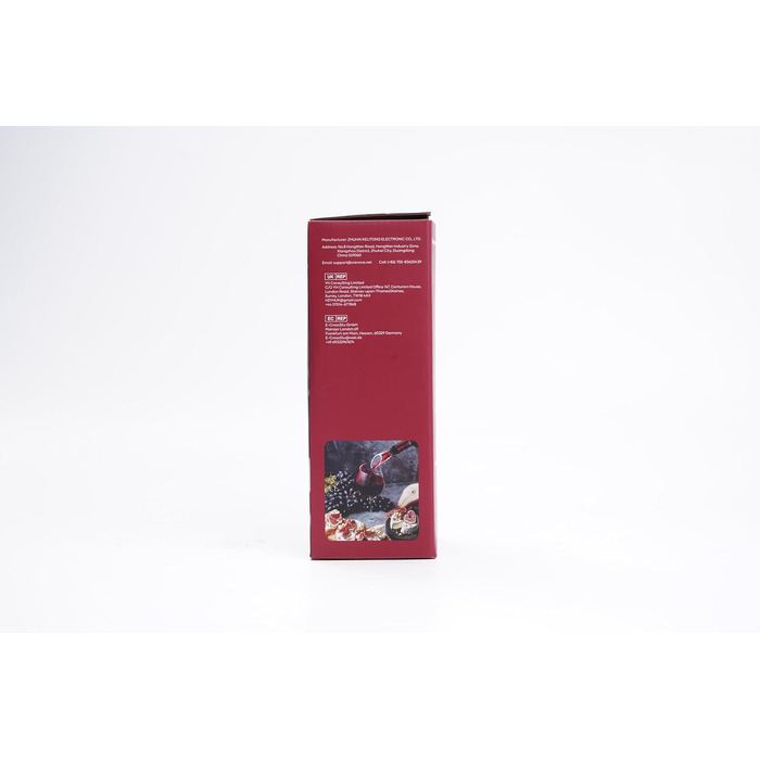 Електрична відкривачка для вина Crenova 6-в-1, акумуляторна автоматична відкривачка винних пляшок з винним насосом, аератором для вина, різаком для винної фольги та USB-кабелем для зарядки