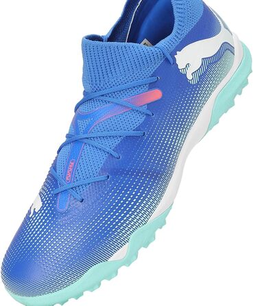 Футбольні бутси Puma Unisex Future 7 Match TtSoccer 41 EU Bluemazing Puma White Electric Peppermint