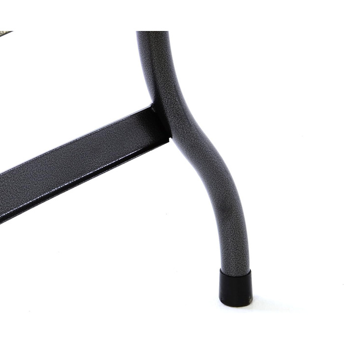 Стіл для вечірок Nexos, розкладний стіл, пивний стіл, садовий стіл, обідній стіл, фуршетний стіл з ручкою для перенесення, вигляд ротанга, 180 x 75 см, антрацитово-сірий, міцний сталевий каркас (білий гладкий)