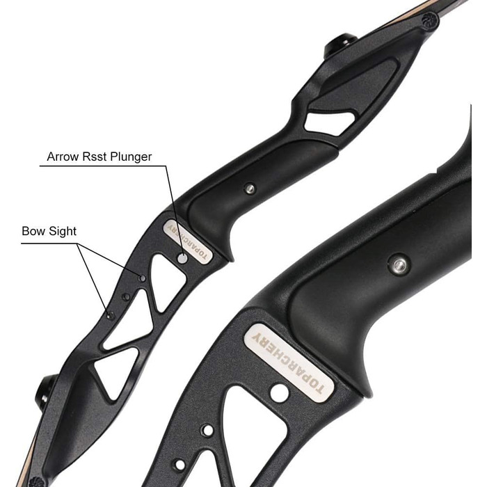 Професійний мисливський рекурсивний лук Huntingdoor 13–23 кг – для дорослих та початківців, для правшів, з аксесуарами та захистом для руки
