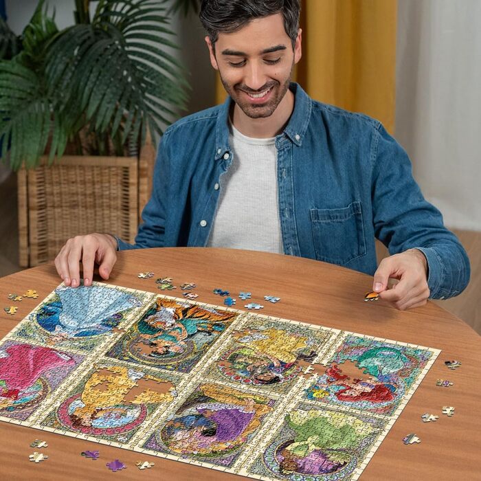 Пазл Ravensburger 12000497 - Nouveau Art Princesses - пазл на 1000 елементів для дорослих і дітей від 14 років, Disney Puzzle, Dis