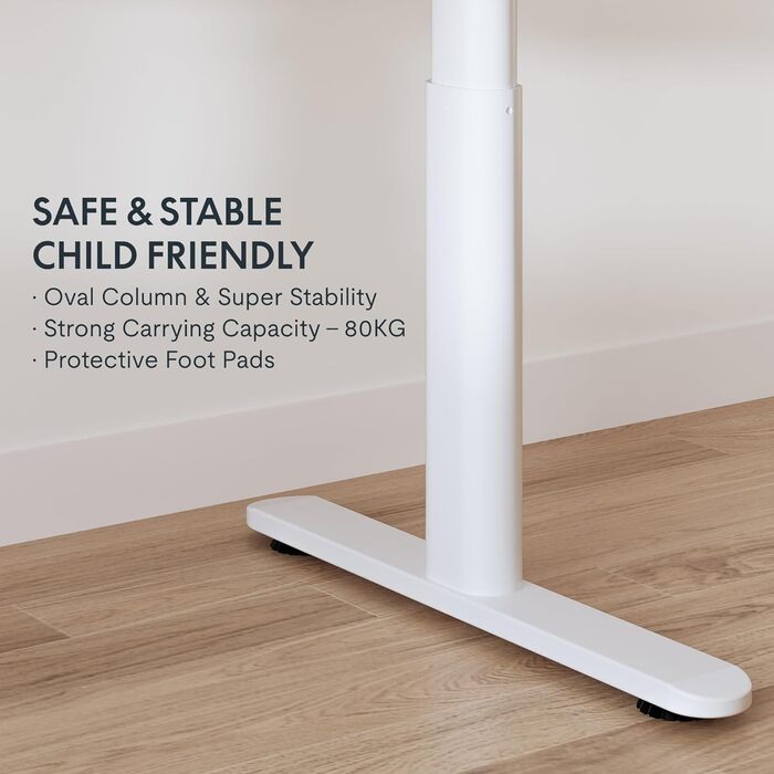 Дитяча парта FLEXISPOT, електрична парта з регулюванням висоти 120 x 60 см, для дітей від 6 років, ергономічна стільниця, вантажоп