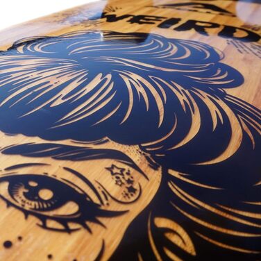 Лонгборд Apollo Weird Pro Cruiser бамбук + склопластик Flex 2 ABEC-9 40" × 9" повний компліт для підлітків дорослих професійний круїзер карвінг фрірайд оригінал Німеччина 2025