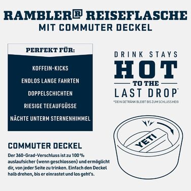 Дорожня пляшка YETI Rambler об&39ємом 355 мл (12 унцій) з герметичною кришкою, термос з нержавіючої сталі з вакуумною ізоляцією чорний колір