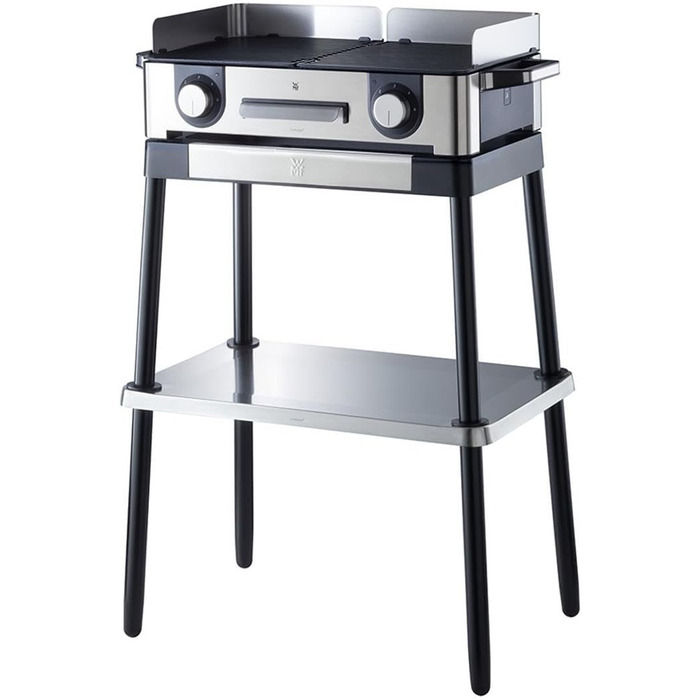 Підставка WMF, Гриль-стіл, Аксесуари для всіх грилів WMF Master Grill, Настільна підставка для гриля, висота 72 см, кромарган матовий/сріблястий