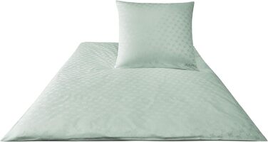 Комплект постільної білизни з бавовняного сатину, Волошка 4020 200 см х 200 см сріблястий / чорний