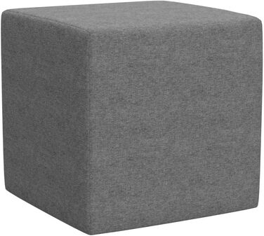 Темно-сірий пуф-куб Подушка на підлогу 40x40x40 см Зручне крісло-мішок для вітальні Підставка для дивана та ліжка Табурет у стилі пуфа