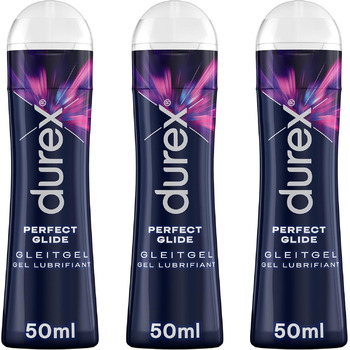 Мастило на силіконовій основі для тривалого змащення Durex Play Perfect Glide 3 шт. 50 мл у практичній дозуючій пляшці