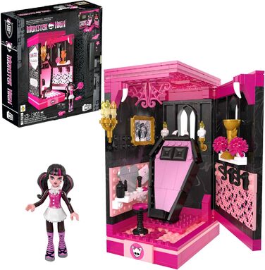Конструктор MEGA Monster High Draculaura's Haunted Book Crypt HXJ88, 301 деталь