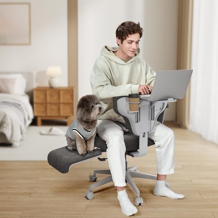 Офісне крісло Newtral FX-FB з підлокітниками/без них, регульоване, крісло зі схрещеними ніжками, крісло для туалетного столика з колесами, письмове крісло, обертове офісне крісло для дому (Freedom-X FB, чорний) Чорний FREEDOM-X FB