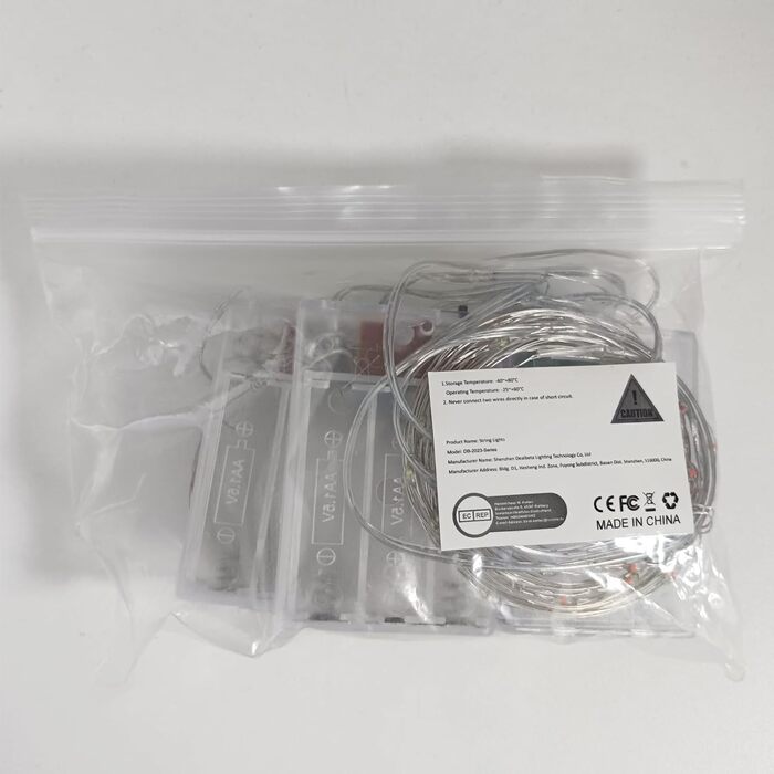 Акумулятор казкових вогнів DBFAIRY, 2x10M 100 світлодіодних казкових вогнів з пультом дистанційного керування 8 режимів і таймером