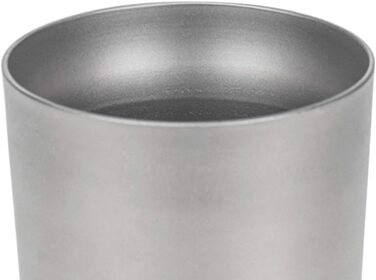 Титанова чашка для пиття Lixada, пивна кружка, 300 мл та 500 мл, двостінна чашка для води та соку, чашка для чаю, кухоль для домашнього офісу, кемпінгу, походів, (1 упаковка)