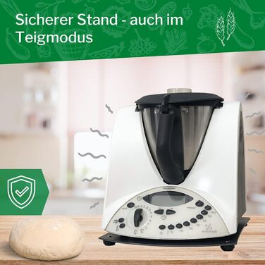 Ковзаюча дошка, сумісна з Thermomix TM31 в антрацитово-сірому кольорі від Leckerhelfer