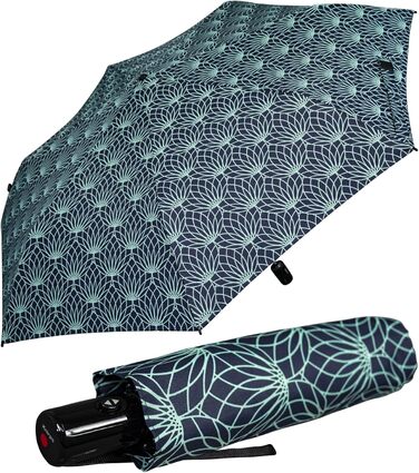 Складна парасолька Knirps Slim Duomatic з автоматичним відкриттям/закриттям із захистом від ультрафіолету Renature - Зелений Renat