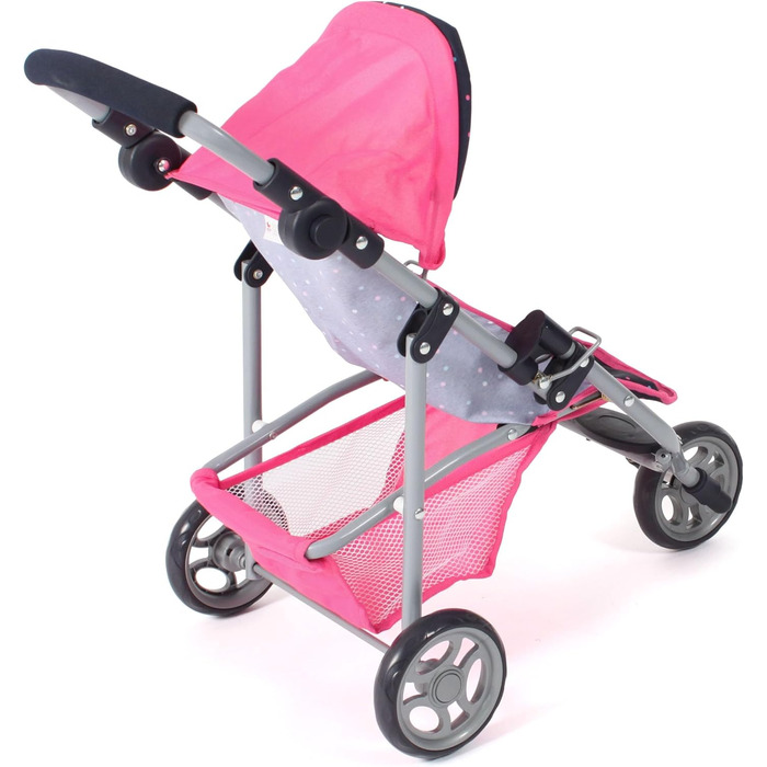 Лялькова коляска Лола, коляска для ляльок зростом приблизно до 50 см, бігова коляска, біговел для ляльок, коляска для ляльок, конф