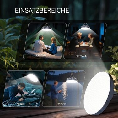 Світлодіодний кемпінговий ліхтар LETOUR, акумуляторний кемпінговий ліхтар з акумулятором 5200 мАг, зовнішній кемпінговий ліхтар, 4 режими освітлення, акумуляторний кемпінговий ліхтар, світлодіодний кемпінговий ліхтар, ліхтар для намету, аварійне освітленн