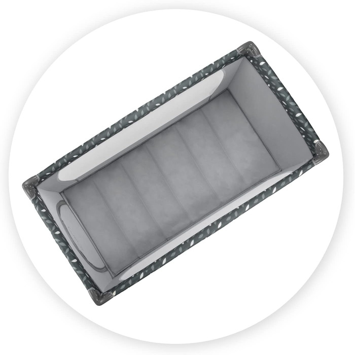 Дитяче ліжечко Momi BELOVE для дітей вагою до 15 кг, Ш65 x Д125 x В78 см (складається 21 x 23 x 80 см), дитяче ліжечко з матрацом, 2 колеса, сумка для транспортування сірого кольору