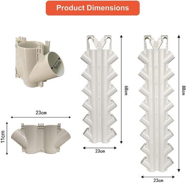 Набір для внутрішнього гідропонного вирощування, система гідропонного вирощування Вертикальна система рослин з аксесуарами для листової зелені для трав, фруктів і овочів