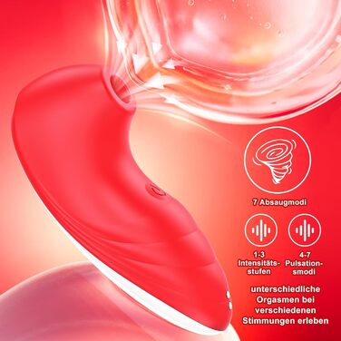 Вібрація для жінок, секс-іграшки для жінок та пар, силіконові вібратори для клітора з 7 видами багаточастотних режимів вібрації, тихий та потужний вібратор GC-Punk Claret