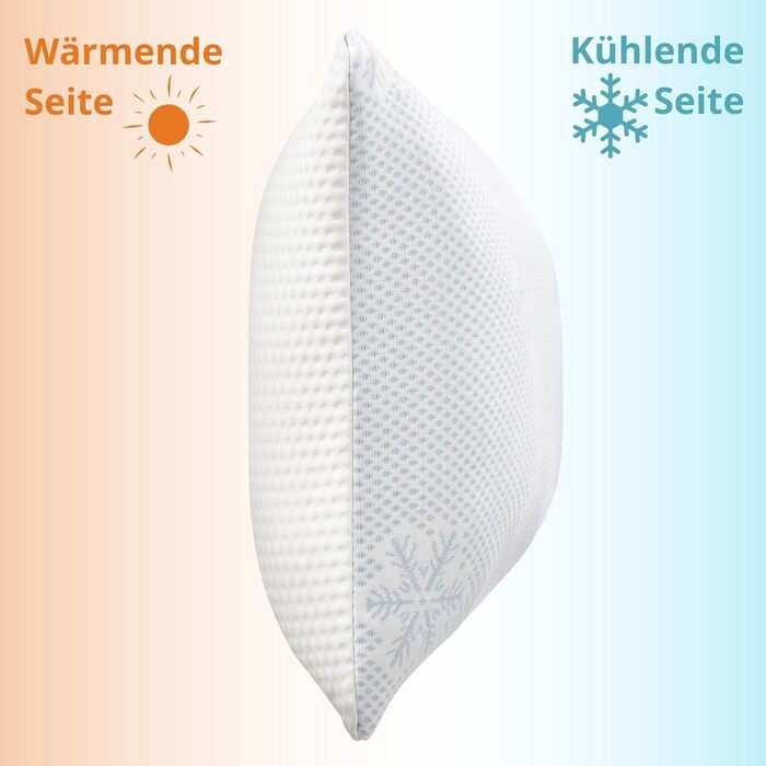 Подушка sleepling Premium з піни з ефектом пам&39яті 40x80 см, регульована по висоті, ергономічна подушка, прохолодна та тепла сторони, зроблено в ЄС 40 x 80 см 1