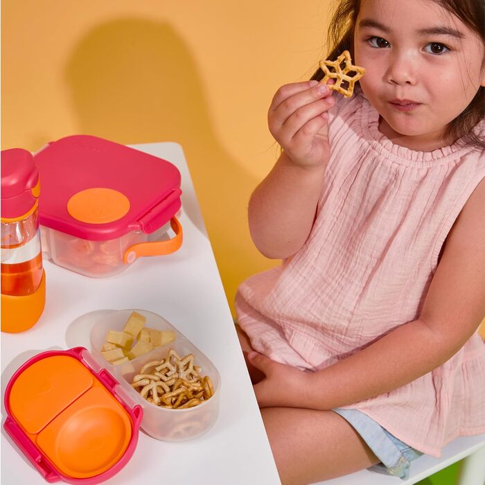 Міні-ланчбокс з 2 герметичними відсіками Ідеально підходить для малюків, дитячих обідів та перекусів Поміщає ціле яблуко Ланчбокс без BPA, колір Смарагдовий ліс