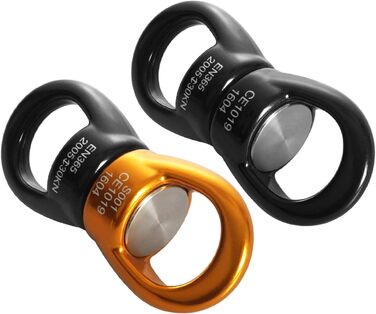 Гойдалки поворотні 30 кН Найбезпечніший поворотний пристрій гойдалки спінер карабін поворотний альпіністський мотузковий поворотний для веб-гойдалки гамак