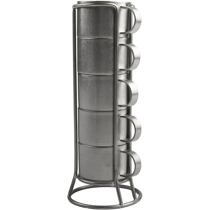 Двостінні кавові чашки з нержавіючої сталі, набір з 5 шт. , для використання на вулиці